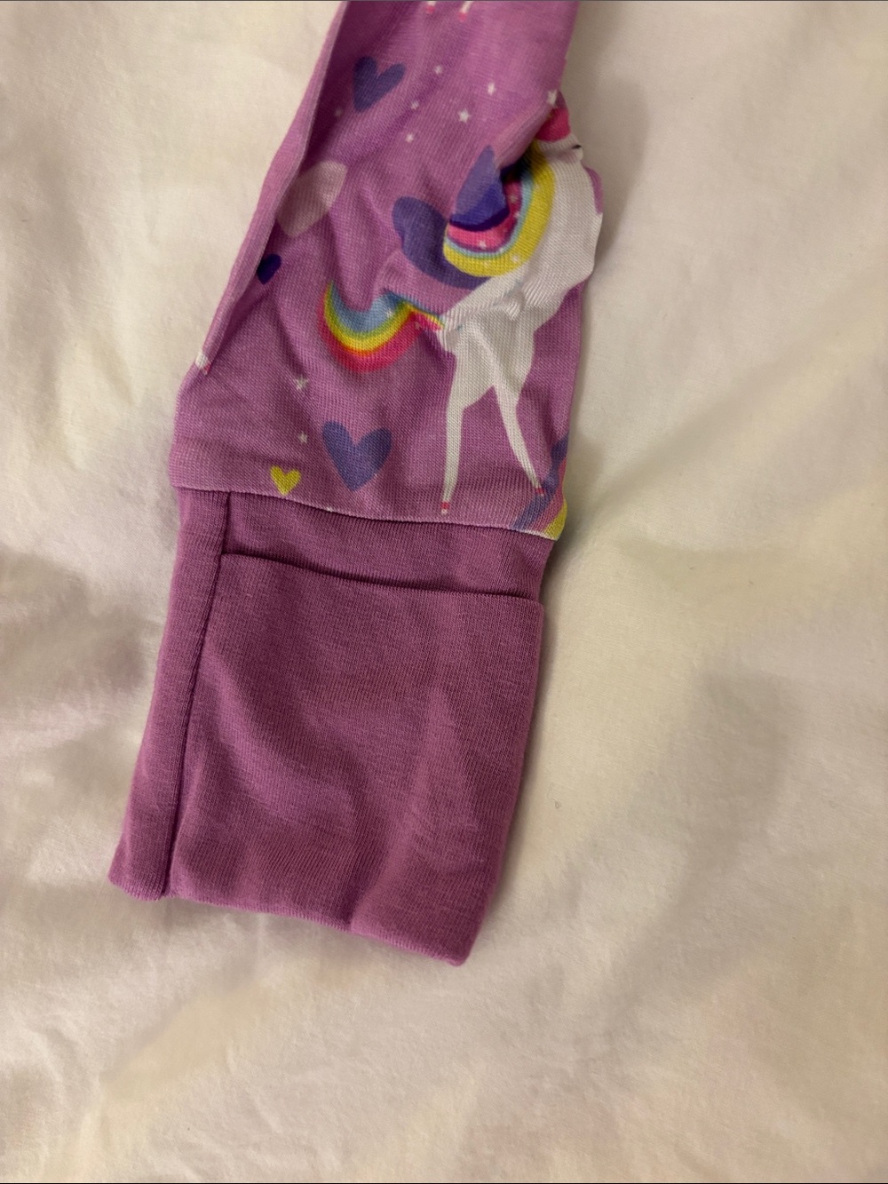NWT Little Sleepies Purple Unicorn Footed One-Piece Pajama - Picture 3 of 7
